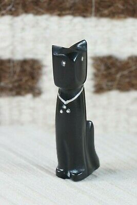 Cat Zuni Fetish Carving - Kenny Chavez - High Lonesome Trading