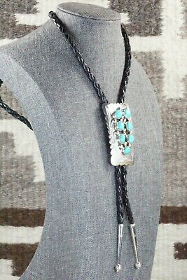 Turquoise & Sterling Silver Bolo Tie - Wilbert Muskett Sr.