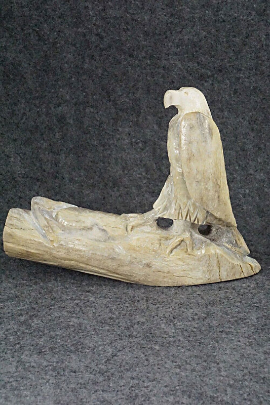 Eagle With Rabbit Zuni Fetish Carving - Allison White