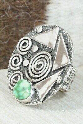 Turquoise & Sterling Silver Ring - Alex Sanchez - Size 5.5