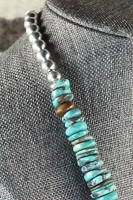 Turquoise & Sterling Silver Necklace - Navajo