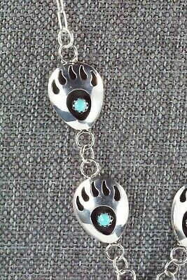 Turquoise & Sterling Silver Necklace - Leta Parker