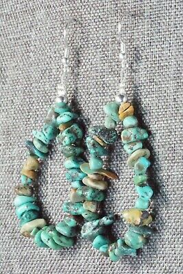 Turquoise & Sterling Silver Earrings - Navajo