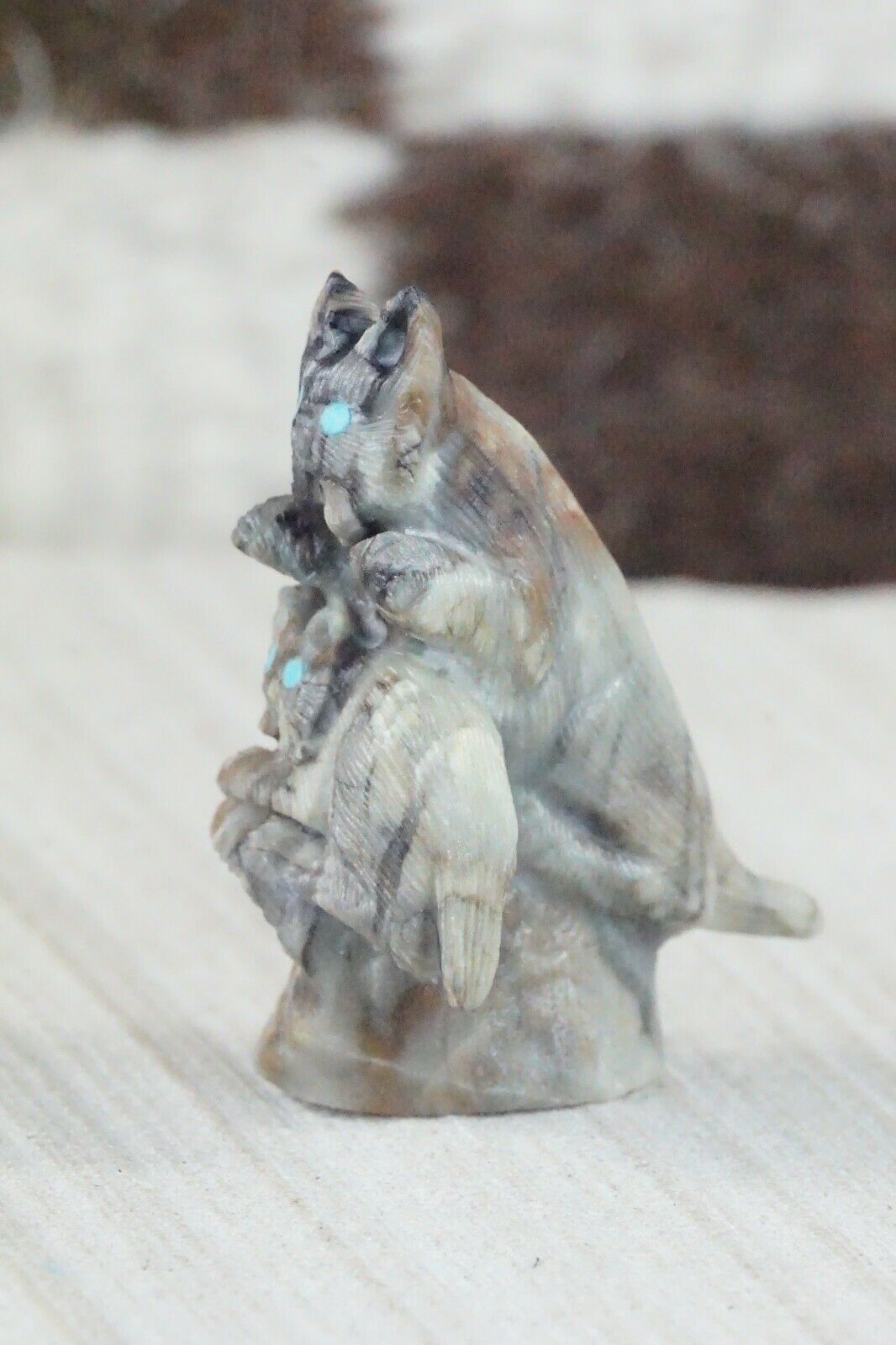 Bobcat Zuni Fetish Carving - Colin Weeka