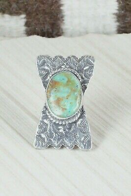 Turquoise and Sterling Silver Ring - Virgil Reader Size 8.5