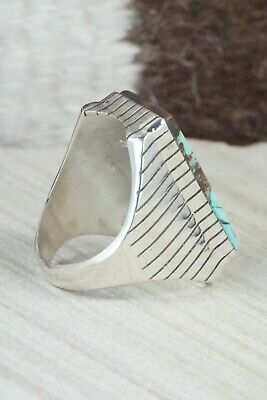 Turquoise and Sterling Silver Ring - Ray Jack - Size 11.25