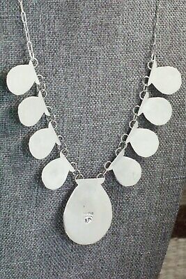 Turquoise & Sterling Silver Necklace - Leta Parker