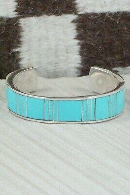 Turquoise & Sterling Silver Bracelet - Viann Haloo - High Lonesome Trading