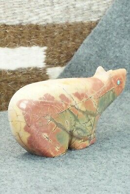 Bear Zuni Fetish Carving - Ronnie Lunasee