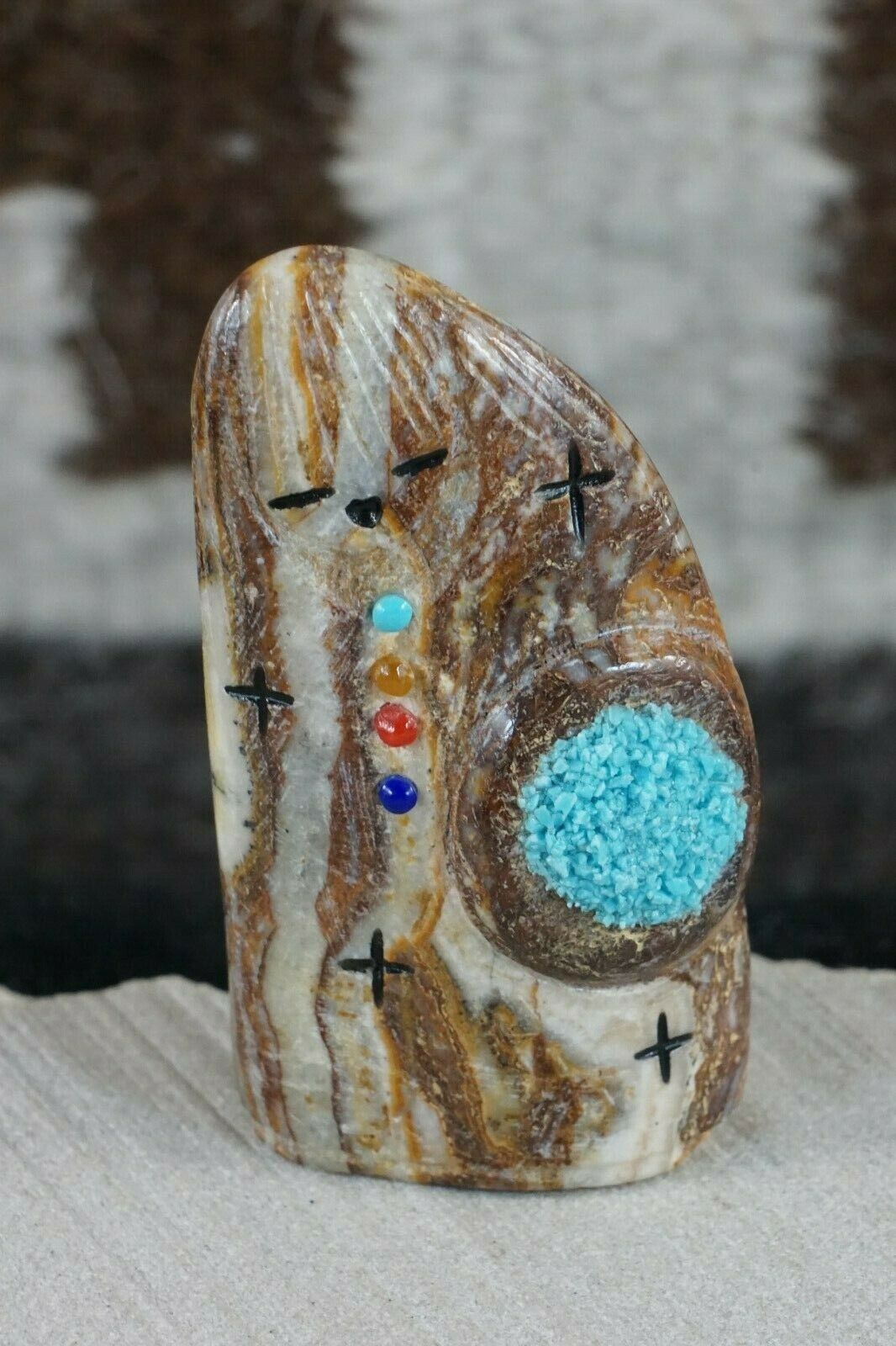 Corn Maiden Zuni Fetish Carving - Stuart Quandelacy - High Lonesome Trading