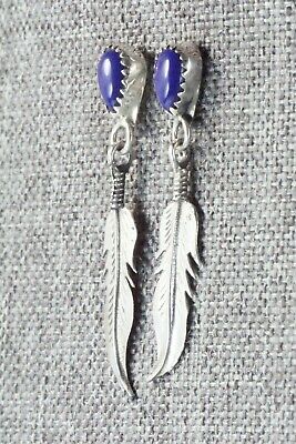 Lapis & Sterling Silver Earrings - Navajo