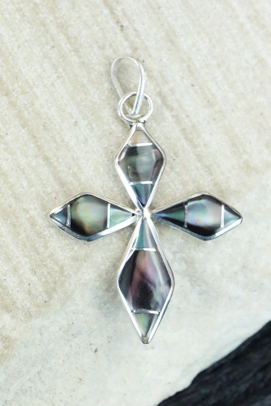 Abalone Shell & Sterling Silver Pendant - James Kee