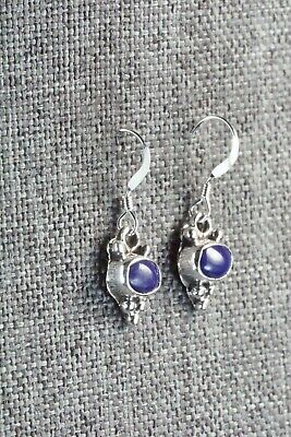 Lapis & Sterling Silver Earrings - Elaine Shirley