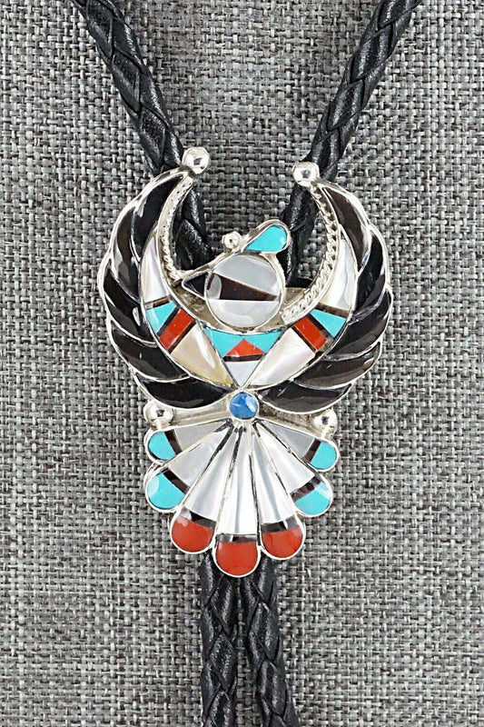 Multi Stone & Sterling Silver Bolo Tie - Verdel Niiha