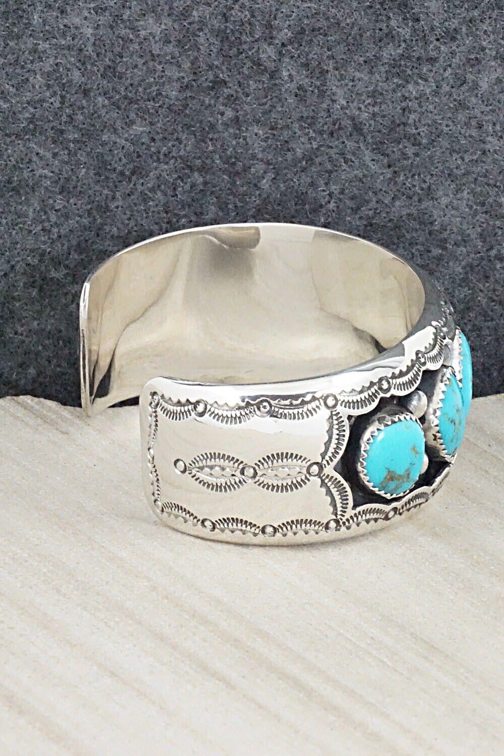 Turquoise & Sterling Silver Bracelet - Wilbert Muskett Sr.