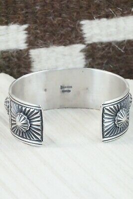 Navajo Turquoise & Sterling Silver Bracelet - Derrick Gordon
