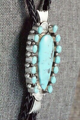 Turquoise & Sterling Silver Bolo Tie - Annette Martinez