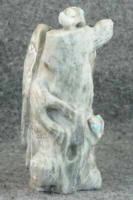 Wood Pecker Zuni Fetish Carving - Derrick Kaamasee