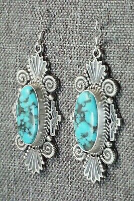 Turquoise & Sterling Silver Earrings - Michael Calladitto