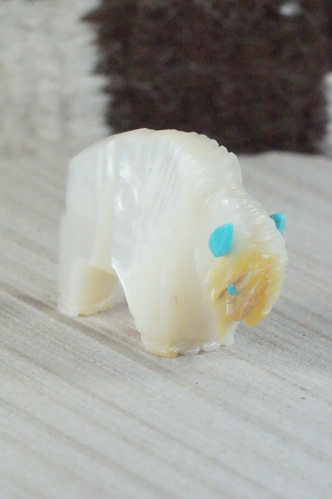 Buffalo Zuni Fetish Carving - Kevin Quam