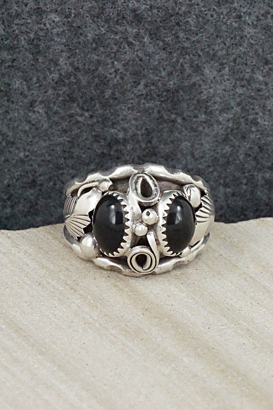 Onyx & Sterling Silver Ring - Max Calliditto - Size 13