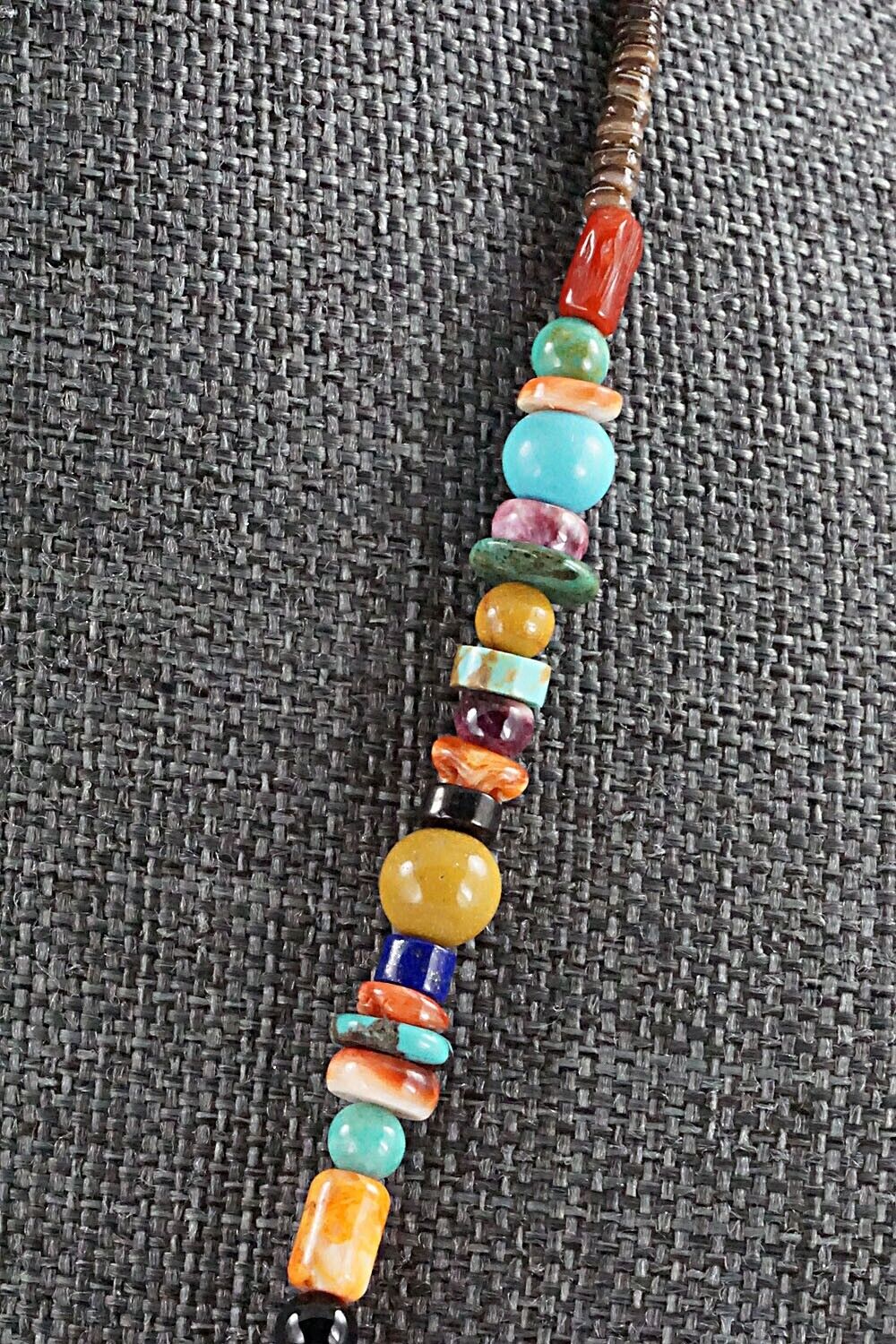 Multi Stone and Sterling Silver Necklace - Helen Tsosie