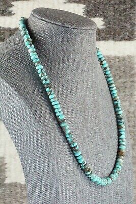 Turquoise & Sterling Silver Necklace - Navajo