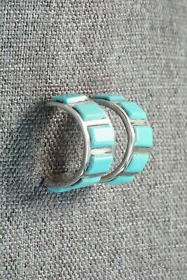 Turquoise & Sterling Silver Earrings - Lloyd Kanesta