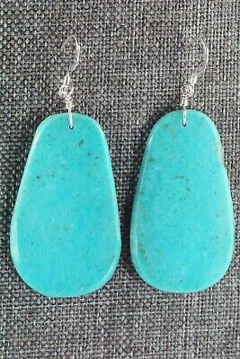Turquoise & Sterling Silver Earrings - Lupe Lovato