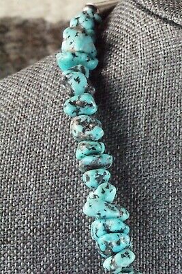 Turquoise & Sterling Silver Necklace - Louise Joe