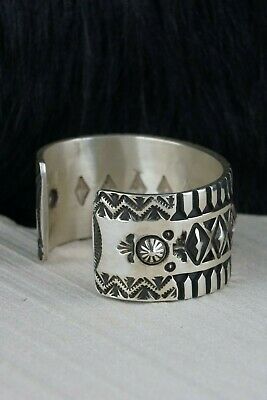 Navajo Sterling Silver Bracelet - Elvira Bill - High Lonesome Trading
