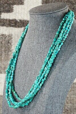 Navajo 5 Strand Turquoise Necklace - Native American