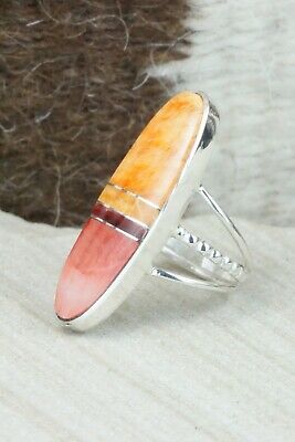 Spiny Oyster & Sterling Silver Ring - Harold Smith - Size 6