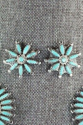 Turquoise & Sterling Silver Necklace and Earrings - Nathaniel Nez