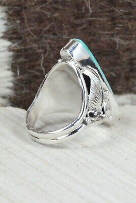 Turquoise & Sterling Silver Ring - Darrell Morgan - Size 9