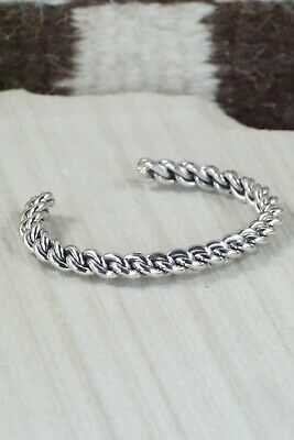 Navajo Sterling Silver Bracelet - Elaine Tahe