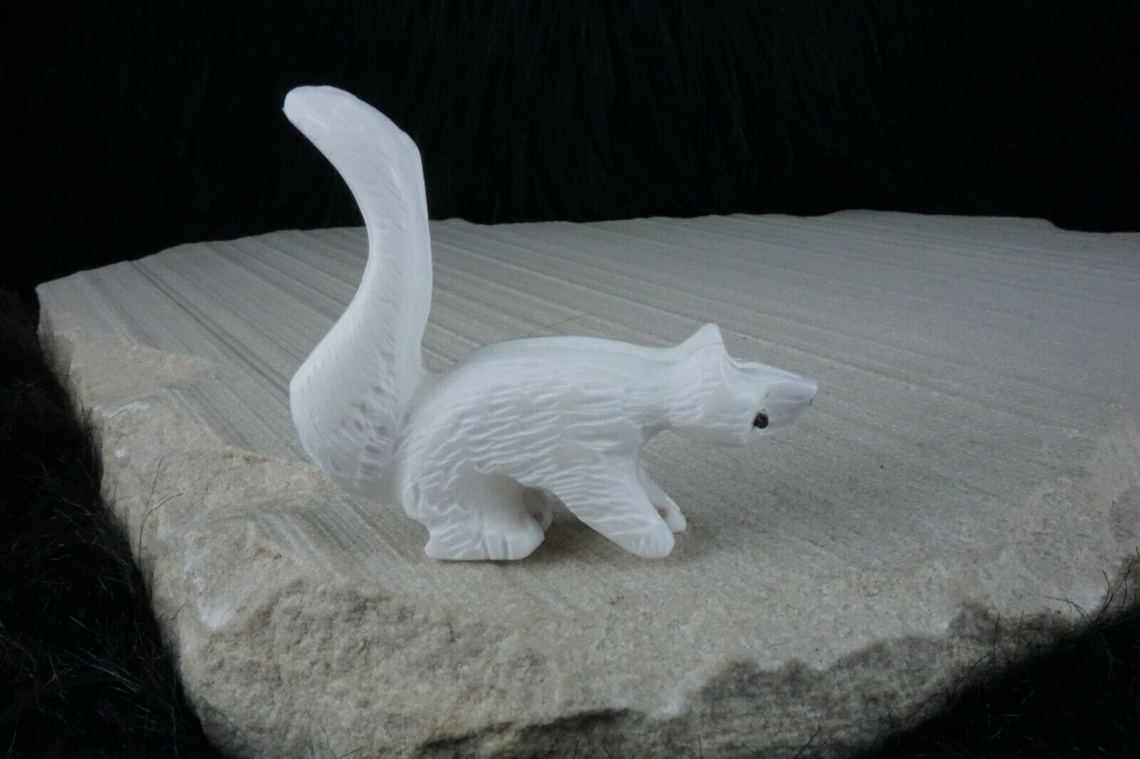 Skunk Zuni Fetish Carving - Russell Shack - High Lonesome Trading
