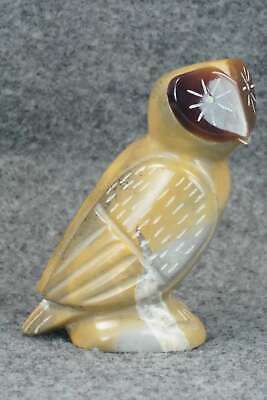 Owl Zuni Fetish Carving - Enrike Leekya