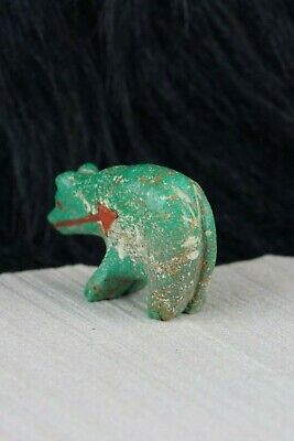 Bear Zuni Fetish Carving - Andres Quandelacy - High Lonesome Trading
