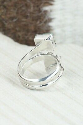 Turquoise & Sterling Silver Ring - Bobby Platero - Size 7.5