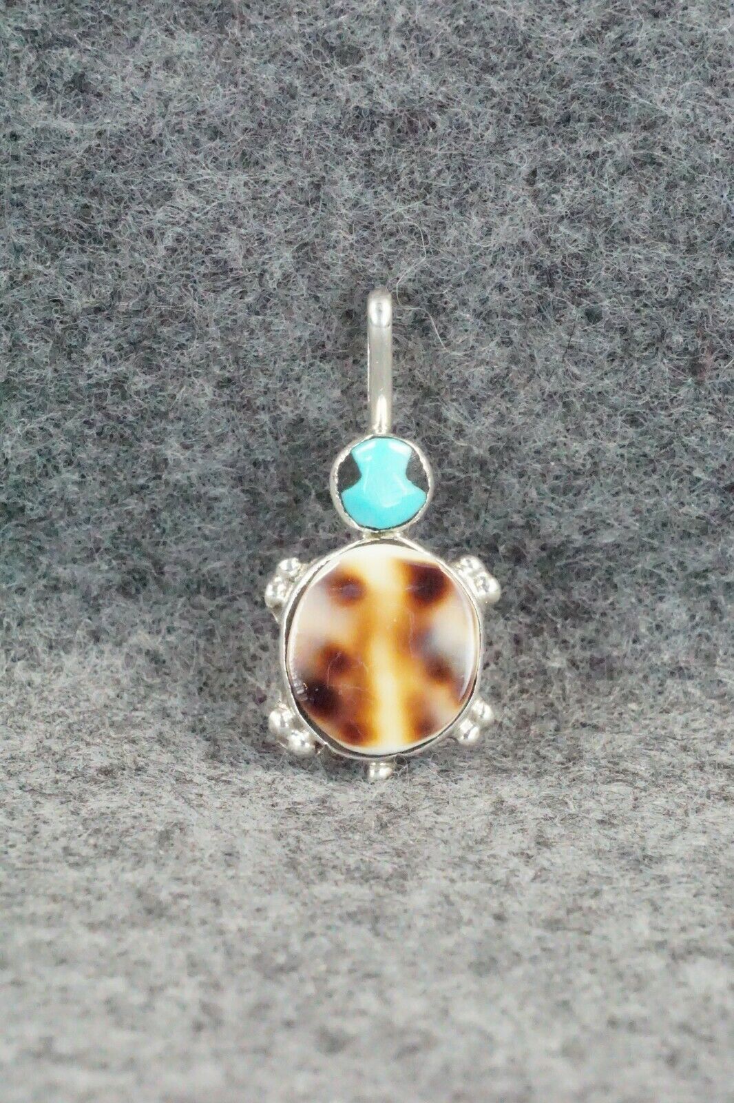 Zuni Turquoise & Sterling Silver Pendant - Kathryn Qualo