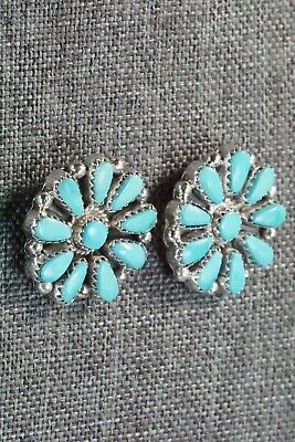 Turquoise & Sterling Silver Earrings - Alicia Wilson