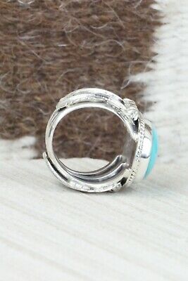 Turquoise & Sterling Silver Ring - Grace Kenneth - Size 5.5