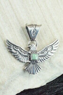 Turquoise & Sterling Silver Pendant - Kay Delgarito