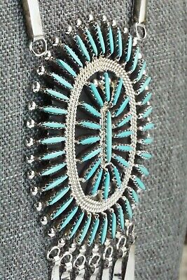 Turquoise & Sterling Silver Necklace and Earrings Set - Gerald Etsate - High Lonesome Trading