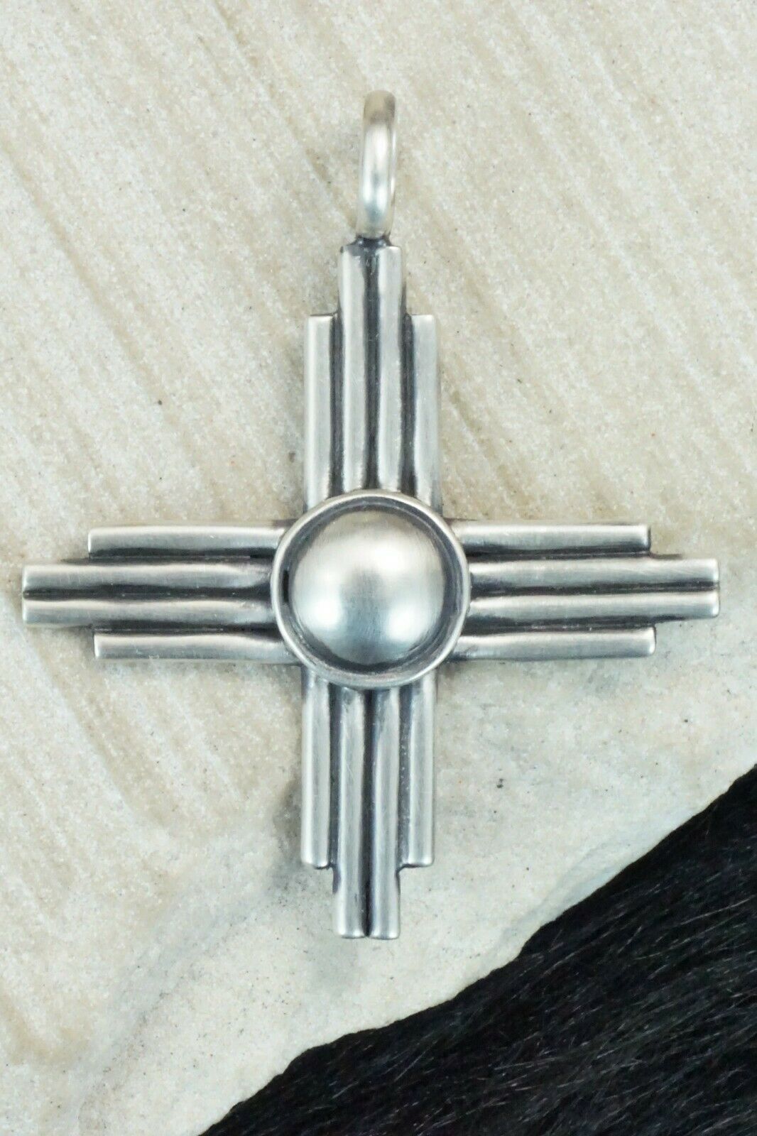 Sterling Silver Zia Pendant - Akee Douglas