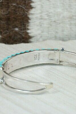 Zuni Turquoise & Sterling Silver Bracelet - Fredrick & Denise Siutza