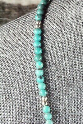 Turquoise & Sterling Silver Necklace - Navajo