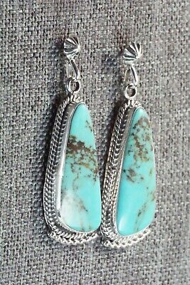 Turquoise & Sterling Silver Earrings - Verley Betone