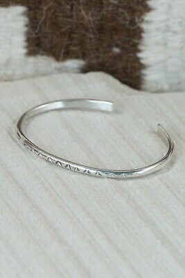 Navajo Sterling Silver Bracelet - Elaine Tahe